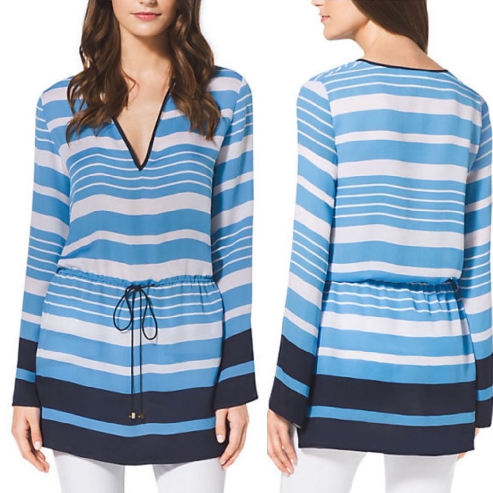 MICHAEL Michael Kors Women’s Striped Small Drawstring Tunic